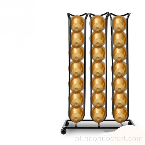 Rack de armazenamento de cápsulas de ouro galvanizado